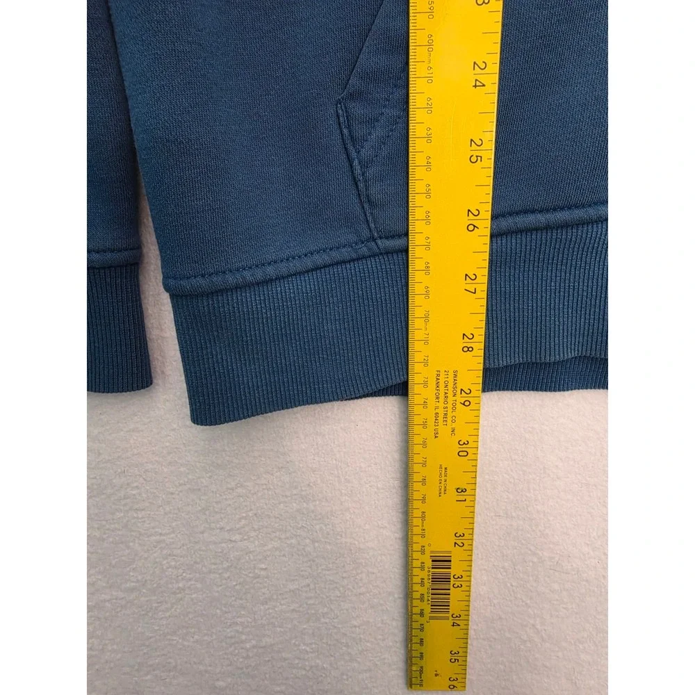 True Religion Multiply Zip Up Hoodie Large Blue Cotton Blend Streetwear Y2K Logo
